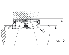 圓錐滾子軸承 JK0S080A, 整體圓錐滾子軸承，單側(cè)唇密封，直徑系列 0