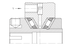 推力錐形保持架滾針軸承 ZAXFM1555, 雙向，預(yù)載
