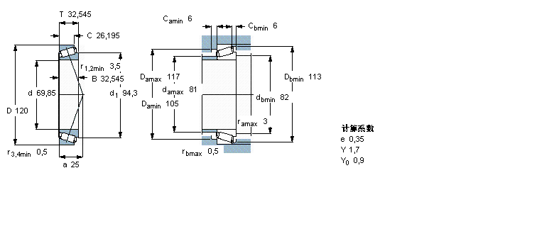 SKF 圓錐滾子軸承, 單列, 英制軸承47487/47420A/Q樣本圖片