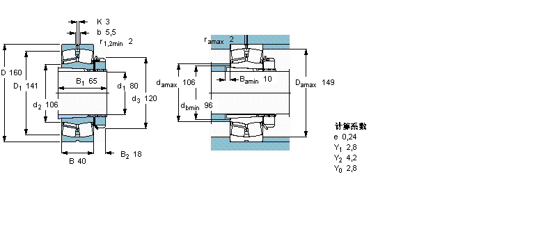 SKF 球面滾子軸承, 帶緊定套的22218EK+H318樣本圖片