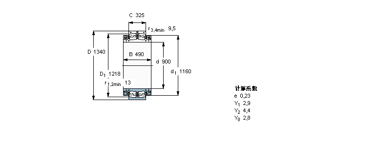 SKF 球面滾子軸承, 剖分式321528樣本圖片