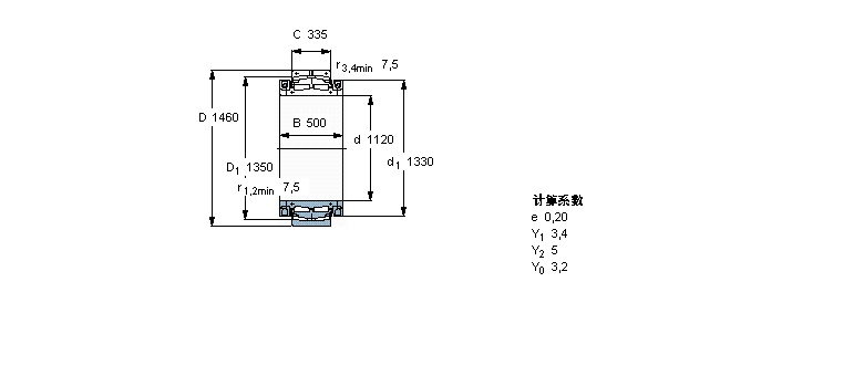 SKF 球面滾子軸承, 剖分式BS2B246572樣本圖片