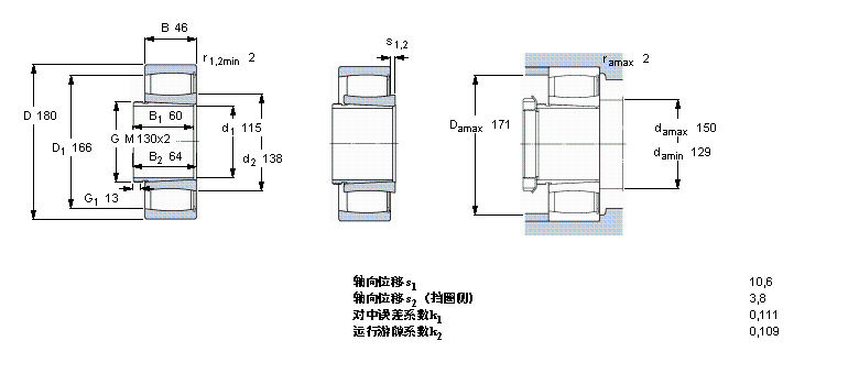 SKF CARB圓環(huán)滾子軸承, 帶退卸套的, 滿C3024KV+AHX3024樣本圖片