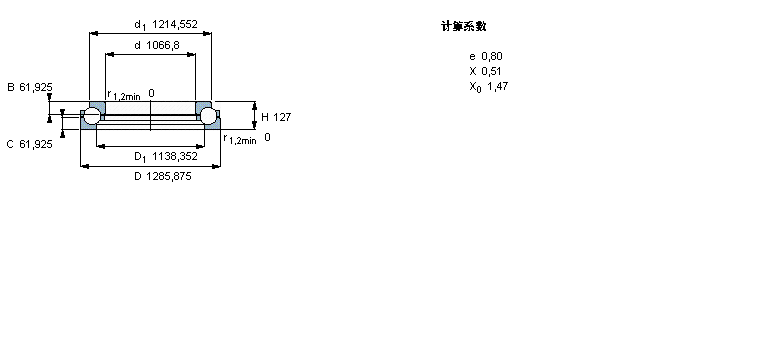 SKF 角接觸推力球軸承, 單向BA1B307784樣本圖片