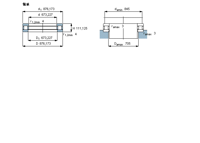 SKF 圓柱滾子推力軸承, 軸承 / 圓柱滾子和保持架止推組件464790樣本圖片