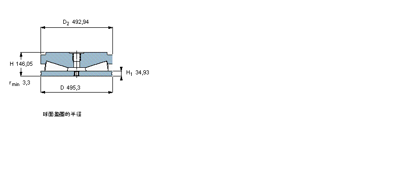 SKF 圓錐滾子推力軸承, 螺釘固定軸承BFS8001/HA4樣本圖片