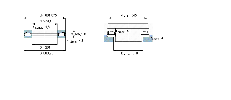 SKF 圓錐滾子推力軸承, 單向BFSB353316/HA7樣本圖片