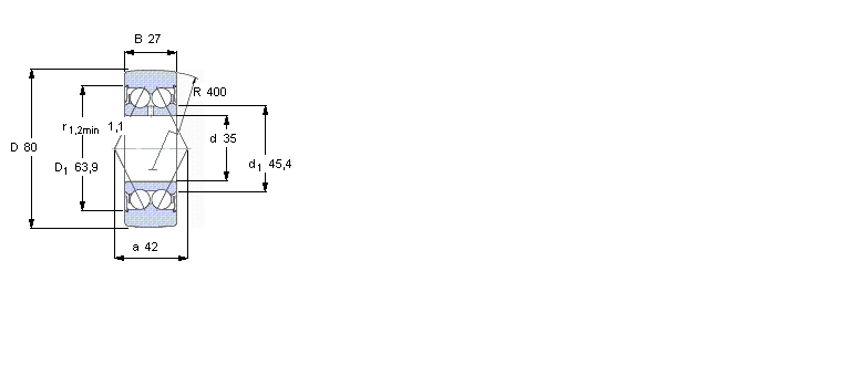 SKF 凸輪滾柱305807C-2Z樣本圖片