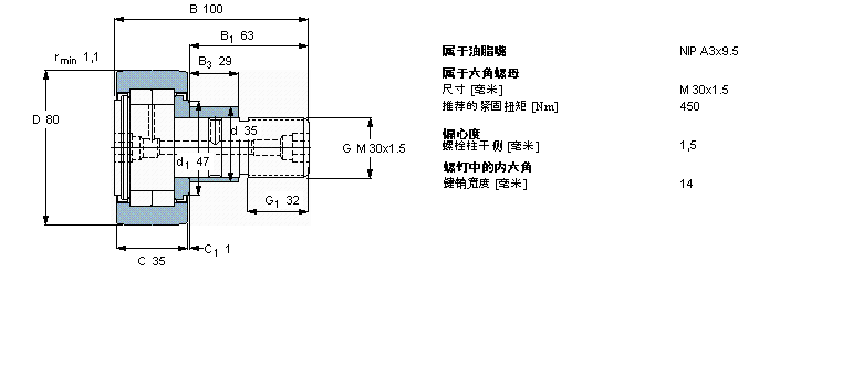 SKF 凸輪從動件NUKRE80A樣本圖片