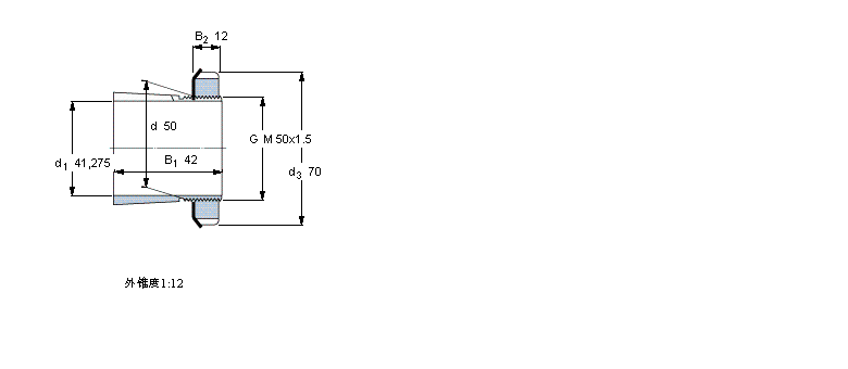 SKF 用于英制軸的緊定套HS310樣本圖片