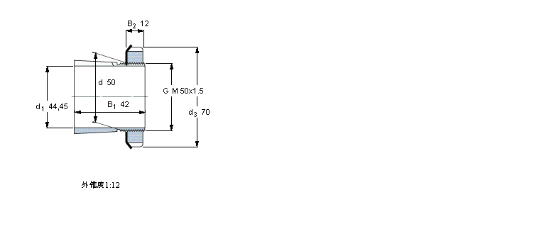 SKF 用于英制軸的緊定套HE310樣本圖片