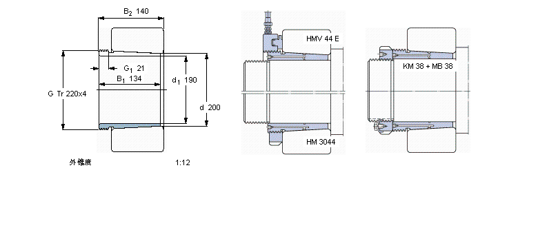 SKF 退卸套AH3140樣本圖片
