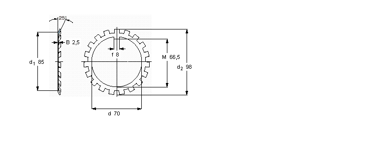 SKF MB(L)鎖定墊圈MB14A樣本圖片