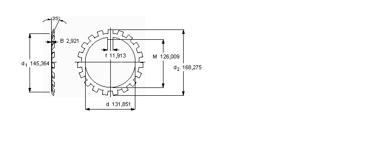 SKF W鎖緊墊圈, 英制尺寸W026樣本圖片