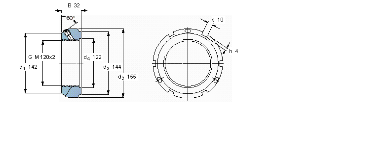 SKF 帶鎖緊銷的KMT精密鎖緊定螺母KMT24樣本圖片