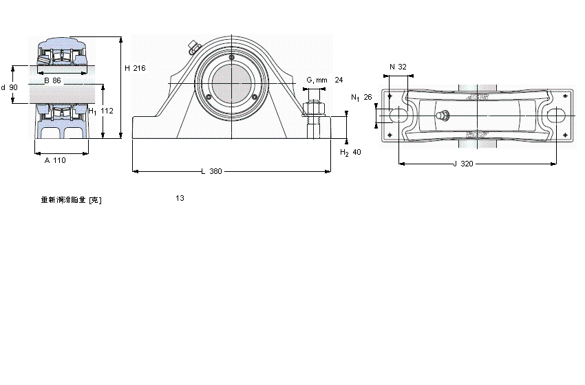 SKF 滾子軸承立式軸承座單元, SKF ConCentra, locating units, general conditions (double-lip seals)SYNT90F樣本圖片