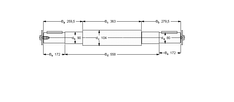 SKF 雙軸承單元, 用PDPF單元的軸VJ-PDPF2218樣本圖片