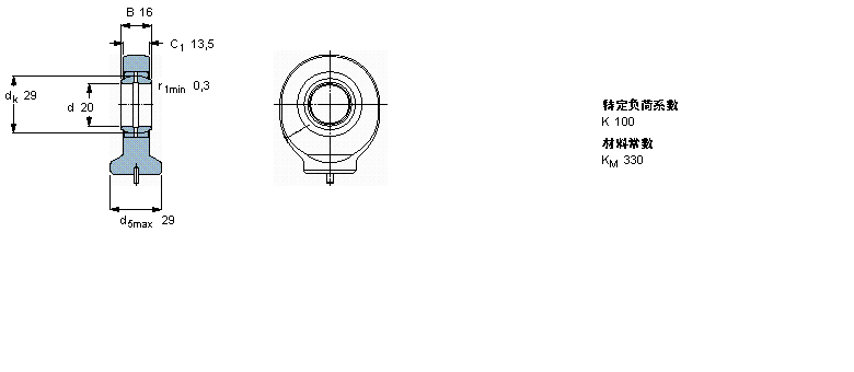 SKF 需要維護(hù)的桿端, 鋼對(duì)鋼，焊接柄SC20ES樣本圖片