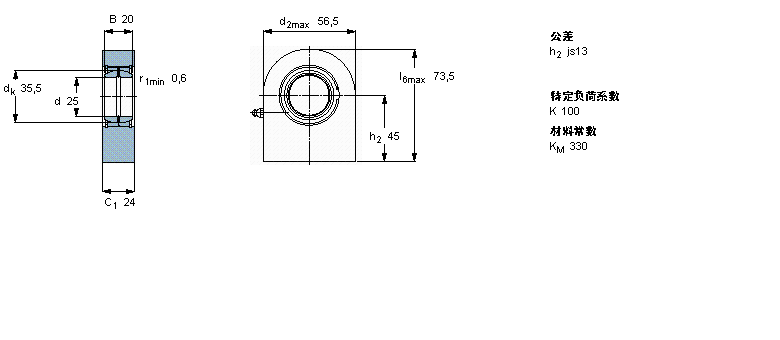 SKF 需要維護(hù)的桿端, 鋼對鋼，焊接柄SCF25ES樣本圖片